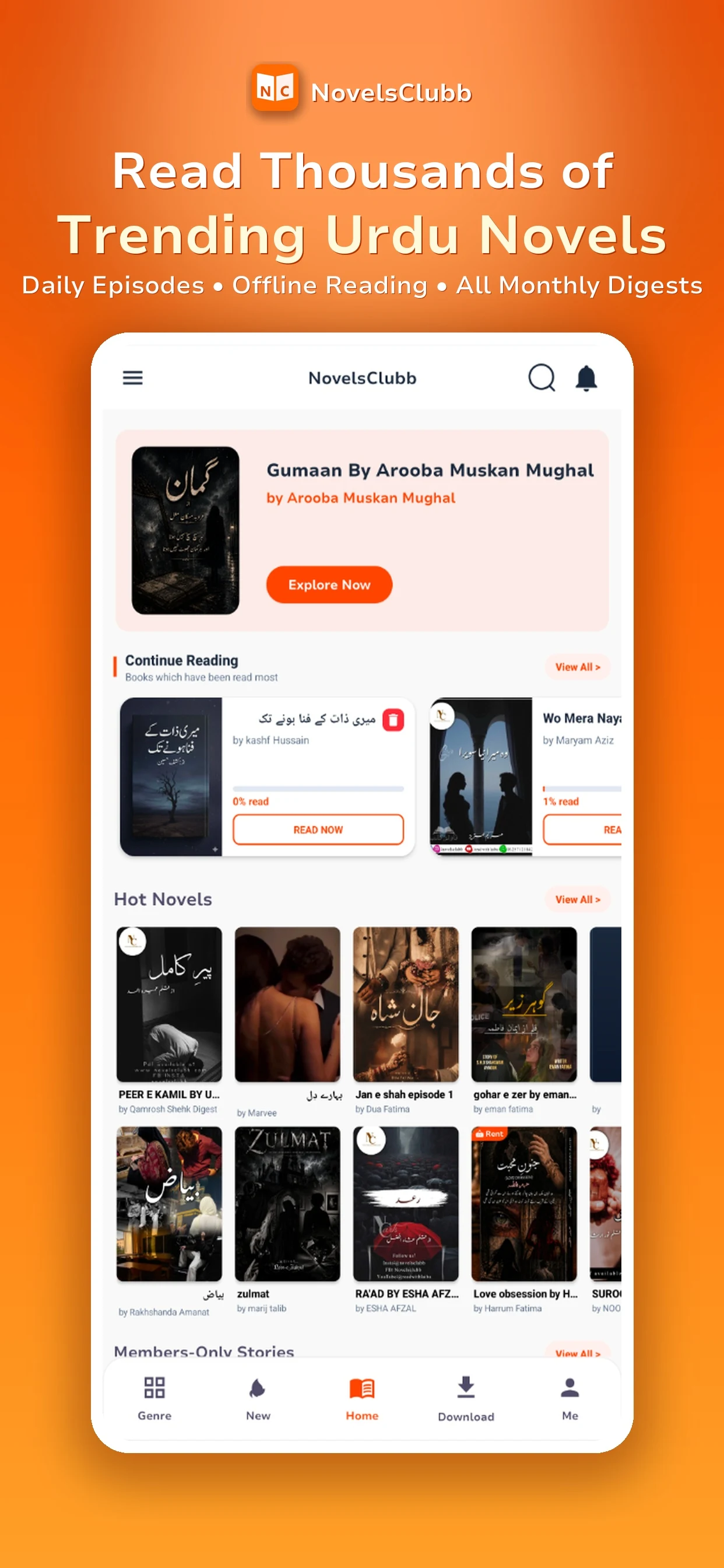 NovelsClubb: Novels in Urdu screenshot